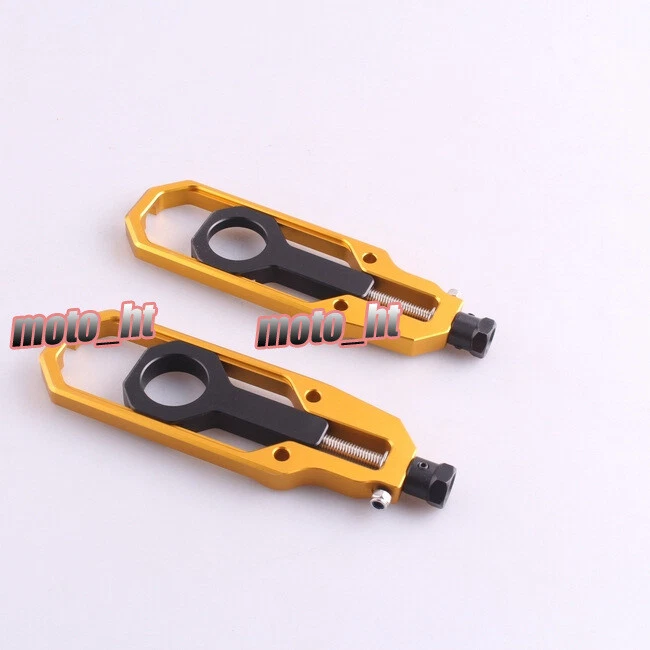 For Suzuki GSXR1000 2009 2010 2011 2012 2013 Chain Adjuster Tensioners Gold - Imagem 2 de 4