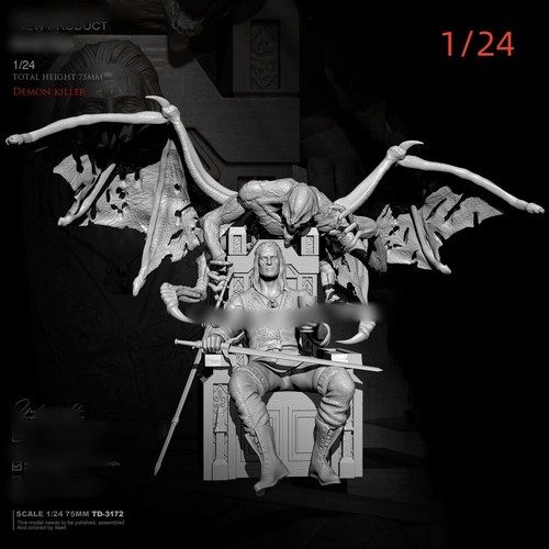 1/24 resin figures model Cold devil exterminator Unassembled Unpainted ...