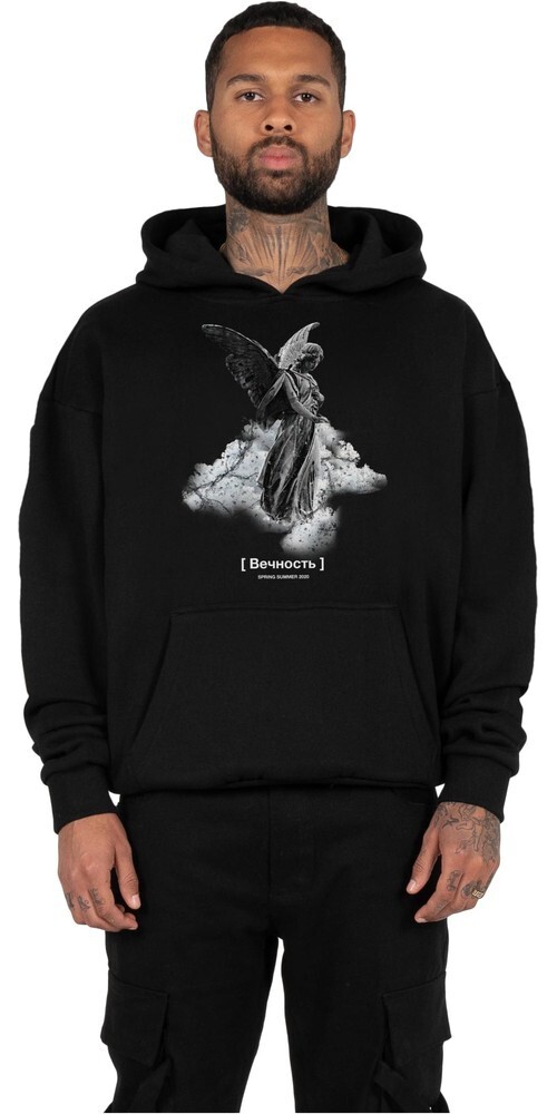 Толстовка MJ Gonzales с капюшоном Angel Heavy Hoody Oversize Essentials V4 Черный 13490₽