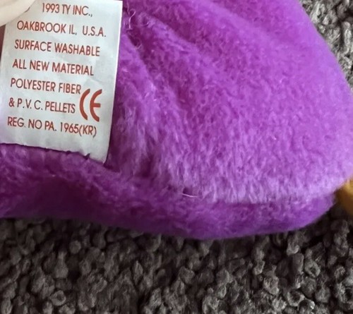 1993 Patti the Platypus Beanie Baby (Fareham, Hants Edition) - Picture 2 of 3