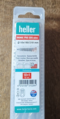 Karton mit 11 Heller SDS-plus Bohrern 10 mm. 150/210mm