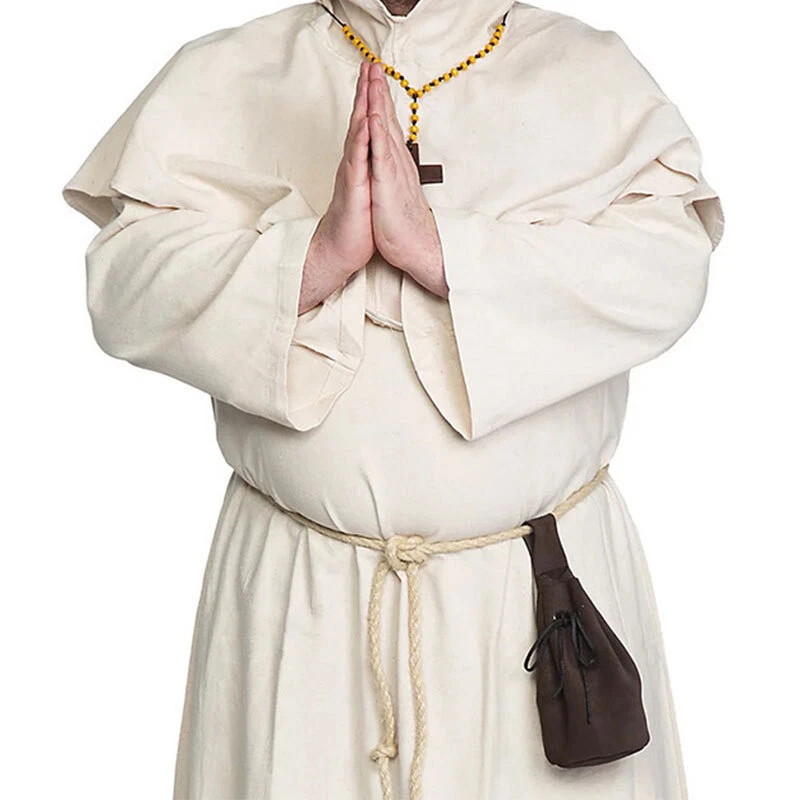 Bolsa medieval de cuero PU moneda cintura colgante bolso con cordón cartera accesorios para disfraces Foto 3 de 4