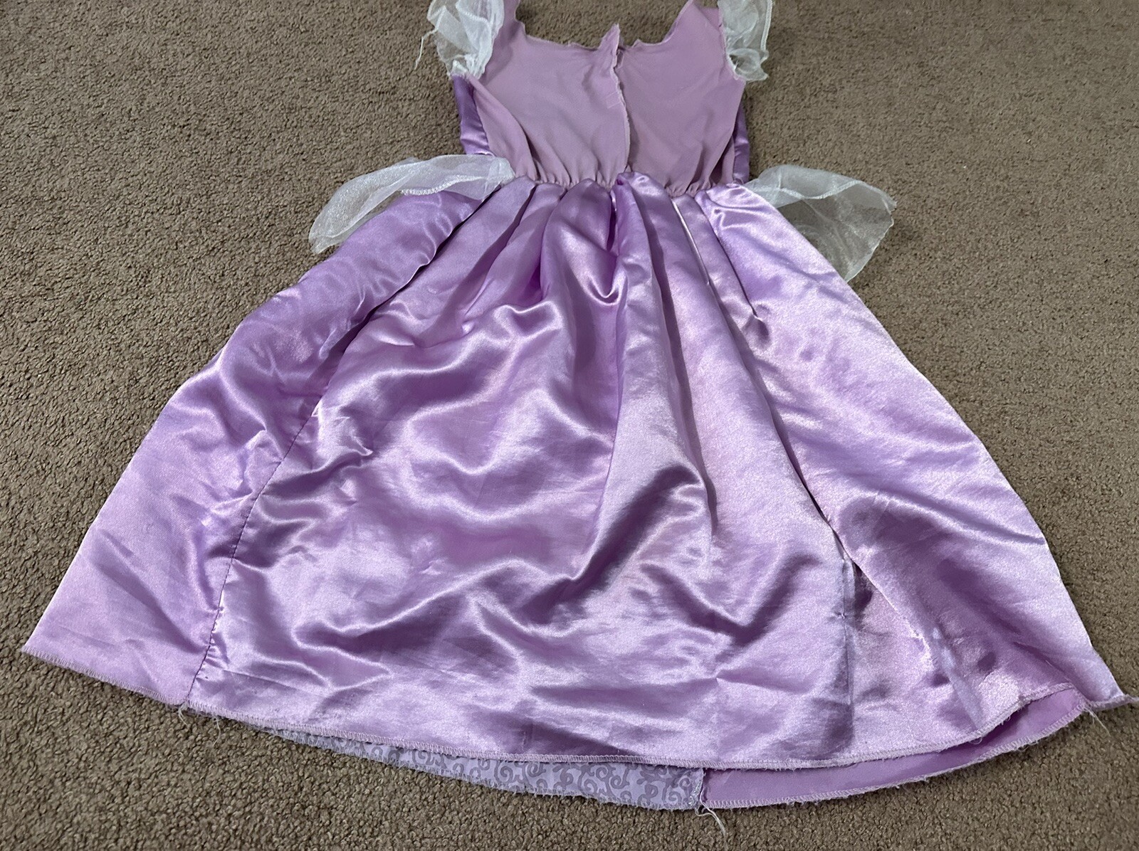 Disney Princess Tangled Rapunzel Costume Purple Dress Gem