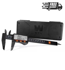 WEN 10761 Electronic 6.1-Inch Digital Caliper with LCD Readout and Storage Case