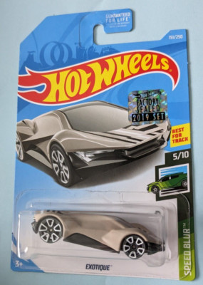 Hot Wheels - 2019 Factory Set w/ Hologram EXOTIQUE Speed Blur 5/10 151/250