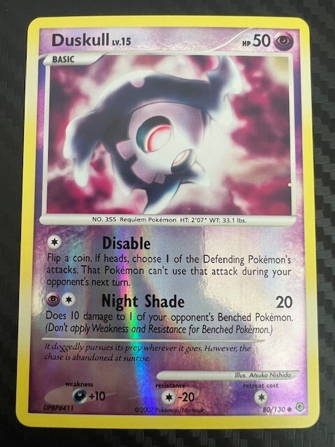 Pokémon TCG Duskull Diamond & Pearl 80/130 Reverse Holo VLP