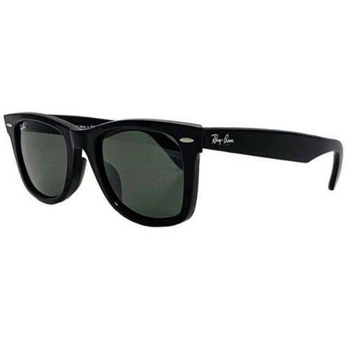 Ray Ban Sunglasses Ec20953 Black Wayfarer Rb 2140 Eyewear Plastic Used