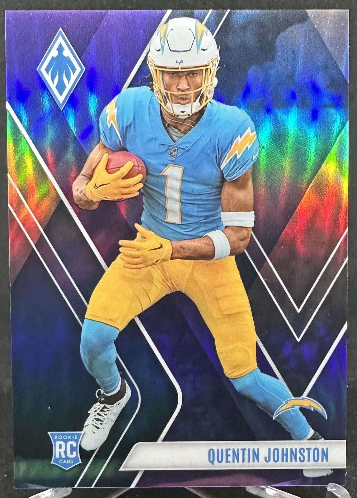 Quentin Johnston 2023 Panini Phoenix Rookie Purple /125 #107