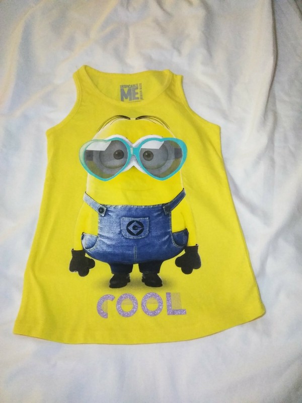 Despicable Me Shirt Girls Size M Color Yellow