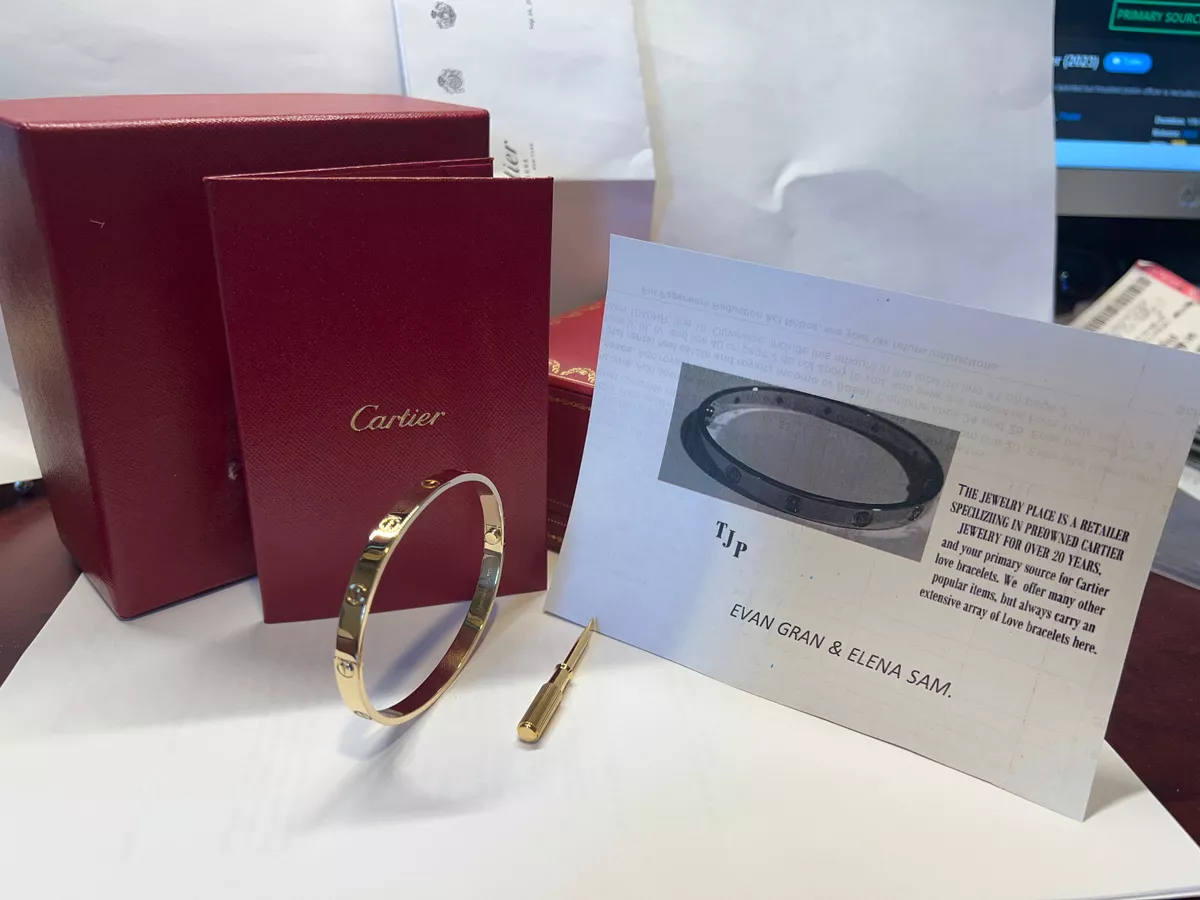 Cartier Love Bracelet in 18k Rose Gold, Size 16 with Box & Papers (C-564) |  eBay