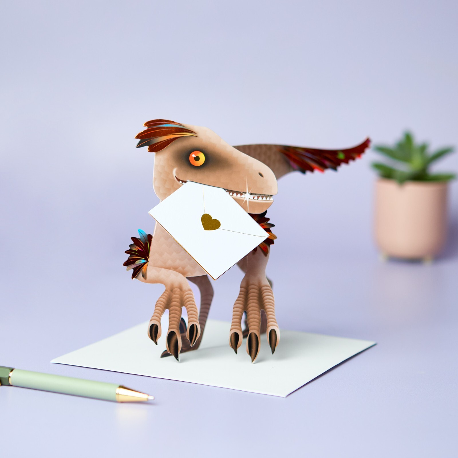 Special Delivery Card Collection - Dinosaur - Velociraptor