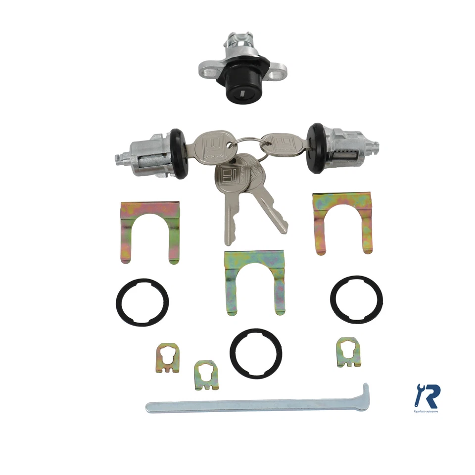 Doors&Hatch Lock Cylinder Set PY472 for Chevrolet Camaro Pontiac Firebird 93-02 - Imagem 3 de 4