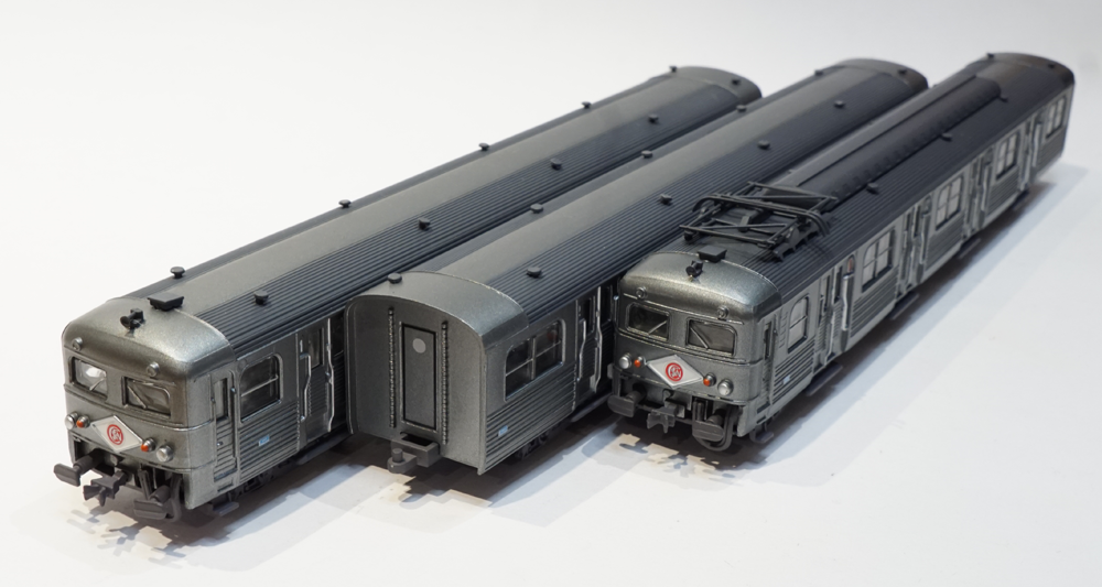 Modèle Train Miniature SNCF Z5100 ép. III-IV HO 1/87 Editions ATLAS - Argenté, Non Motorisé, Occasion