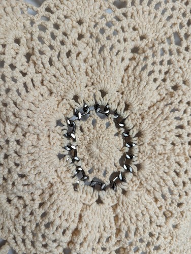 Bask Atelier Crochet Vest With Chain Detail Size M Linen Blend Boho Festival - Picture 2 of 12