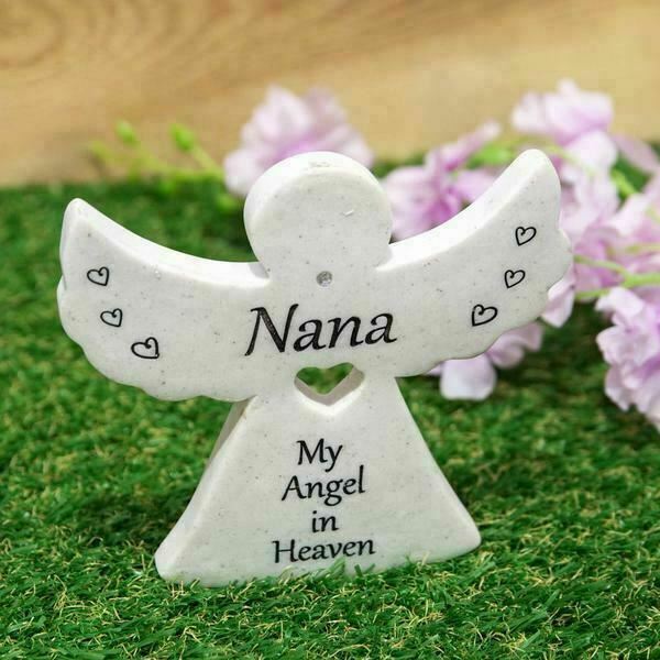 Nana Thoughts of You Angel Memorial Stake | Graveside Plaque | Remembrance Gift