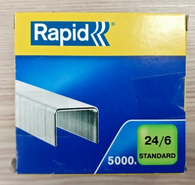 10.000 (2 Kartons x 5.000) RAPID STANDARD 24/6 BÜRO KLAMMERN KLAMMERSTIFTE 24859800