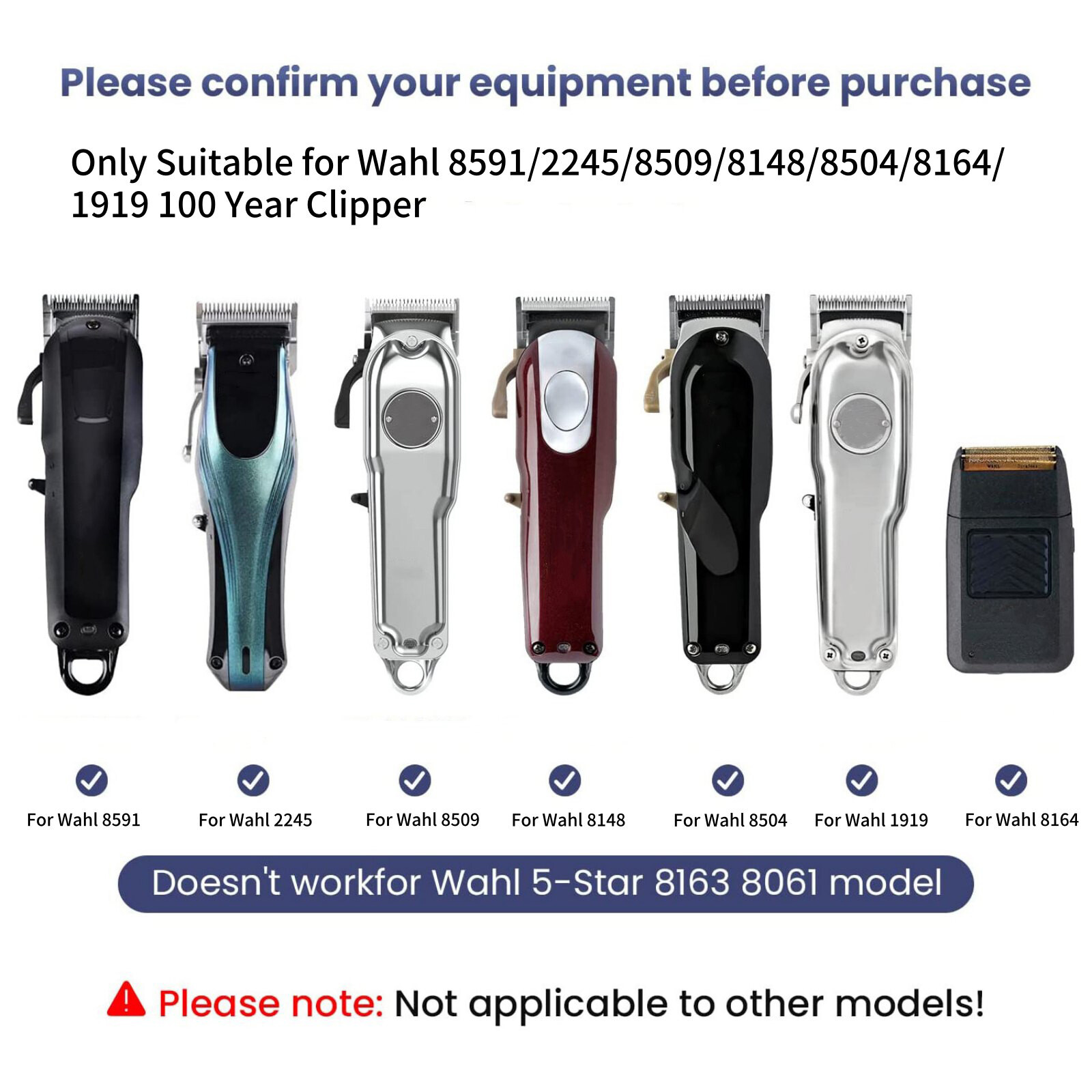 Replacement Charger Cord For Wahl Cordless Magic Clip 8148/8504/2245/8591/1919