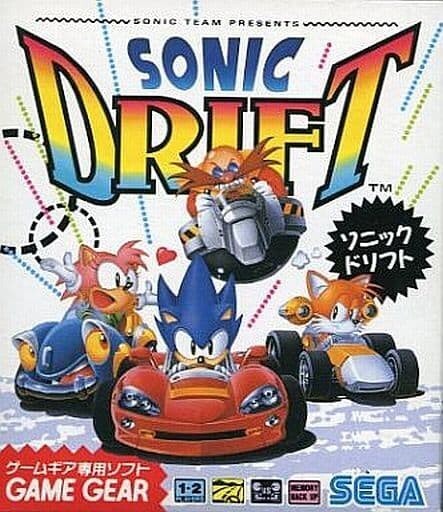 SEGA Game Gear Sonic Drift Japanese Version Very Good GP