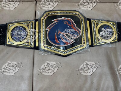 Boise State Broncos National Championship Belt Adult Size 2mm Brass