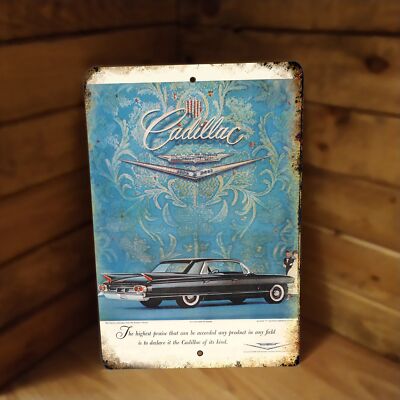 1960 Cadillac Ad Antique Rusty Look 12