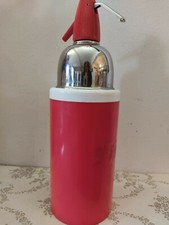 Sifon Sodawasser Seltzer Cima, Stahl, E Rot Vintage