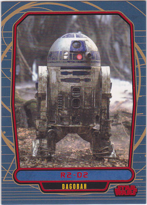 STAR WARS GALACTIC FILES SERIES 1 RED PARALLEL INSERT #128 R2-D2 26/35 RARE