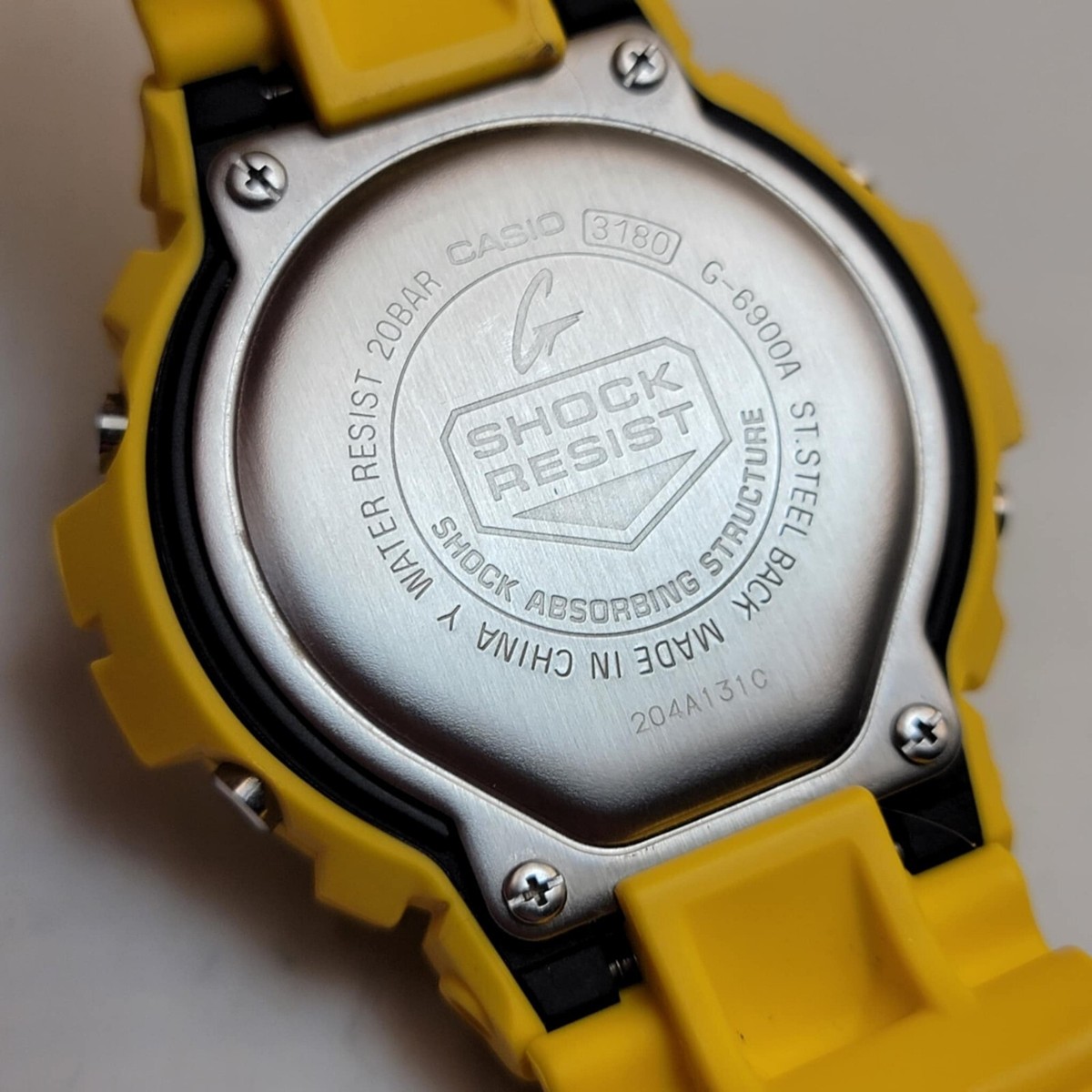 RARE CASIO G-SHOCK G-6900A LIMITED YELLOW TOUGH SOLAR MEN'S