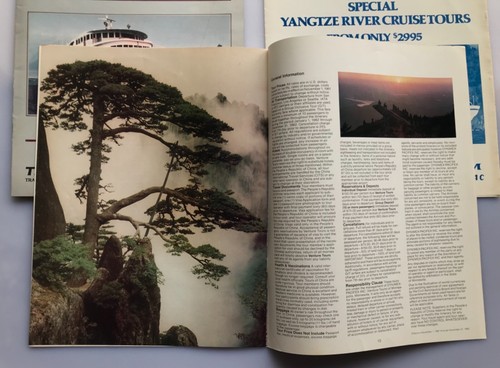 China Experience 1980s Air Cruise Tour Books Yangtze Tibet Great Wall Pan Am Lot - Picture 7 of 15