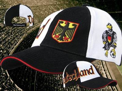 Deutschland Germany Cap Cape Kappe Motiv 2 + NEUWARE + WM EM + 100 % Baumwolle 