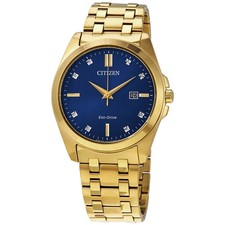 Citizen Corso Eco-Drive Diamond Blue Dial Watch BM7103-51L