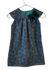 Beautiful Girls’ Holiday Dress – Size 6 – Velvet Green Bow – Sleeveless