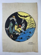 Gerda Wegener COA Art Painting Original Drawing Vintage Paper Signed