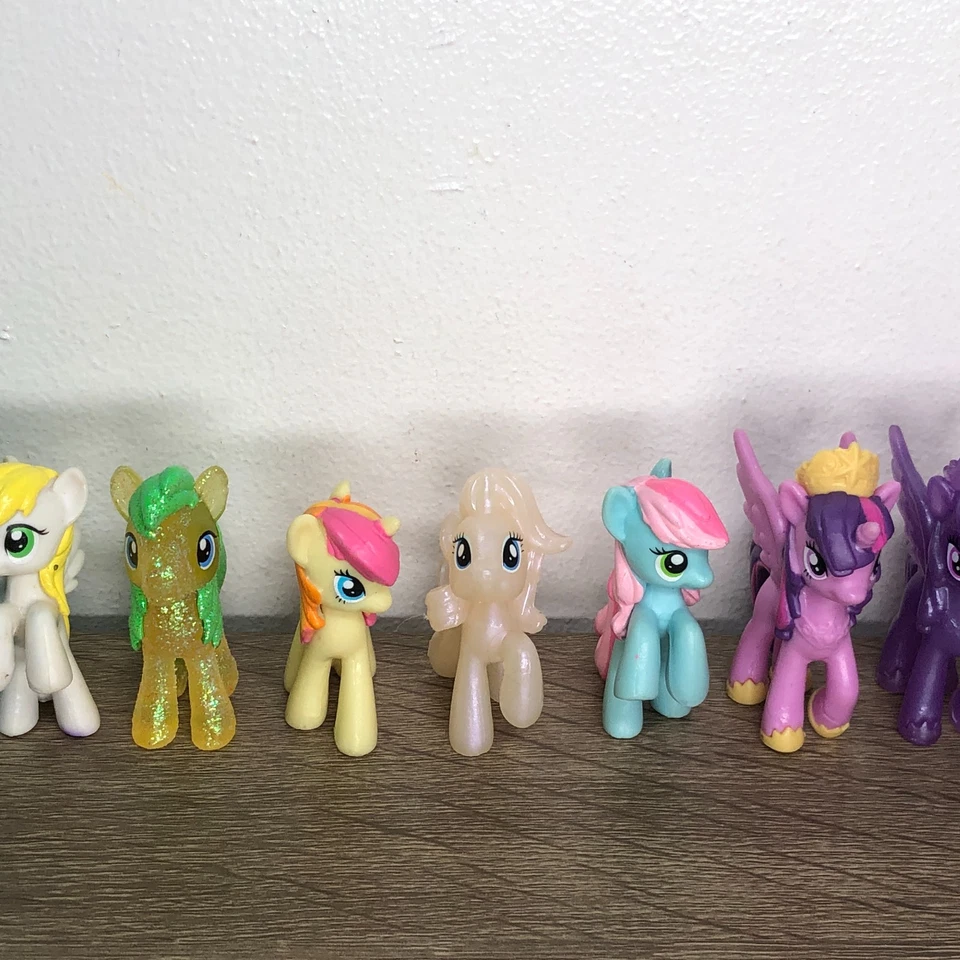 Lote de mini figuras My Little Pony bolsa ciega MLP juguetes estatuillas adornos para pasteles conjunto 10 Foto 4 de 4
