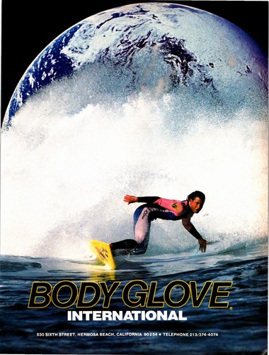 Body Glove Wetsuit Kalpo Guerrero Print Ad Wall Art Decor Ephemera