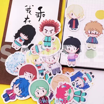 Saiki Kusuo Nendou Riki Kaidou Shun Anime Stickers Laptop Waterproof Sticker