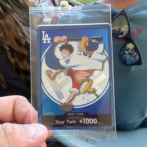 2026 ONE PIECE LOS ANGELES DODGERS MONKEY D LUFFY DON CARD PROMO (ONE CARD ONLY)