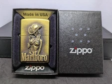 Zippo Marlboro Cowgirl Solid Brass Lighter [Unused]