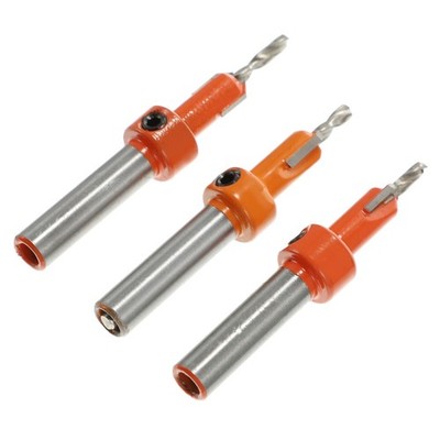 3 STÜCKE Nützliche Holzarbeitsschrittbohrer Bits Durable Kork Fasenbohrer Bohrer