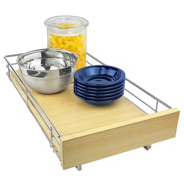 LYNK PROFESSIONAL Slide Out Wood Cabinet Organizer - 11 in. x 21 in.