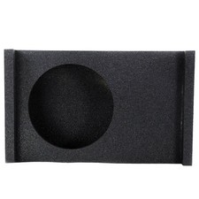 QPower Single 12 Inch Sub Enclosure, Universal Downfire/Behind Seat Speaker Box