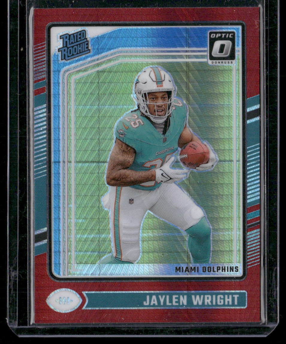 2024 Donruss Optic #249 Jaylen Wright Red Hyper