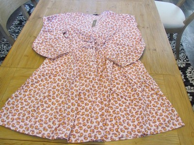 NWT J.Crew Women's Size 6T Pink Floral V-Neck Midi Dress Style # BK964