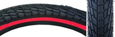 Kenda 20" X 1.95" Kontact K841 BMX street tire BLACK w/ RED sidewall