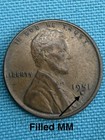 Lincoln Cent Errors Die Chips & Clog. All 1950’s Lot 13 Old Private Collection — photo 4