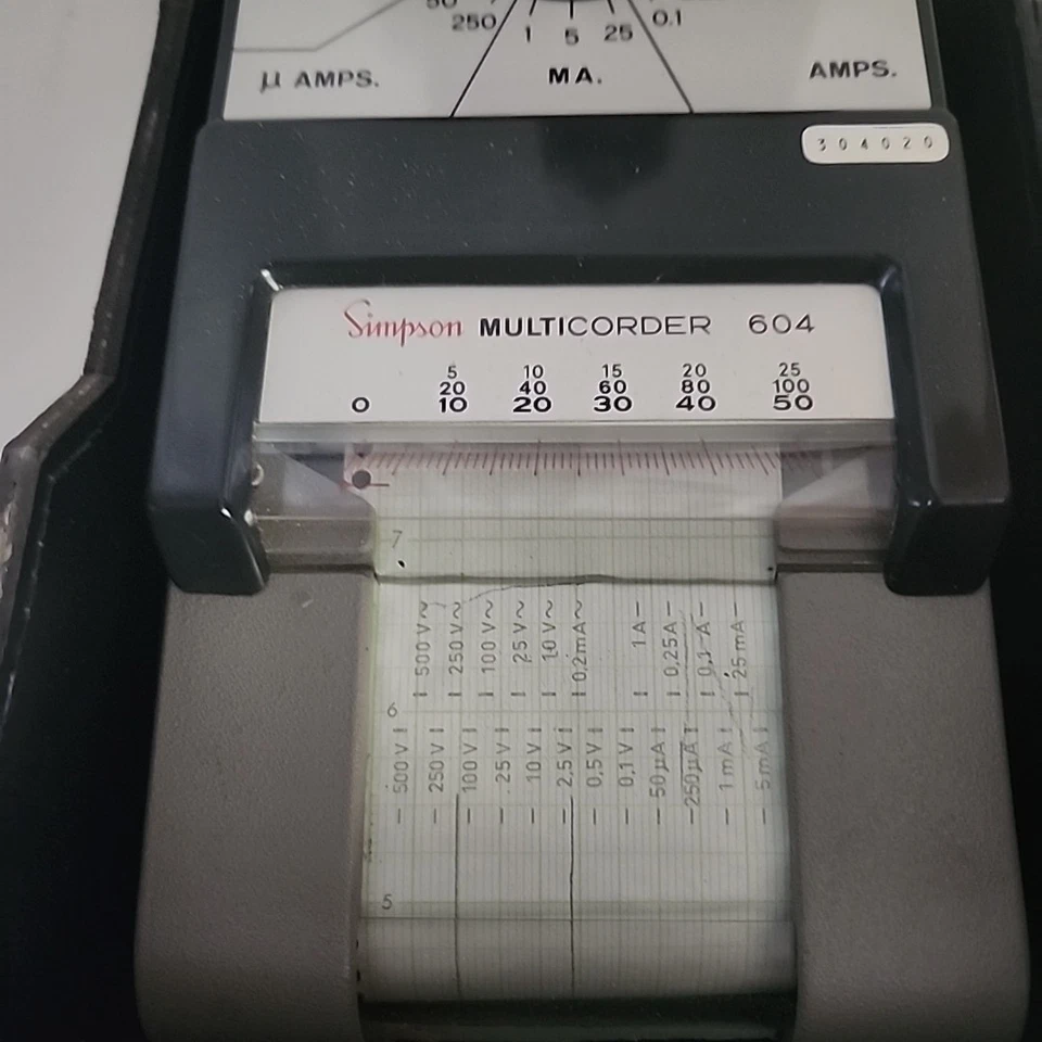 Simpson Multi Corder 604 100-127V 60Hz WORKING FREE SHIPPING - Image 3 of 4