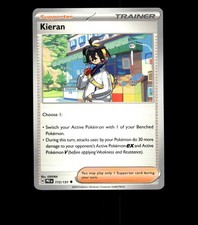 Kieran – 113/131 – Prismatic Evolutions – Near Mint Non Holo Pokemon Card TCG