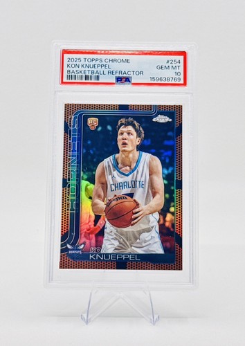 Kon Knueppel [Basketball Refractor] #254 2025 Topps Chrome card