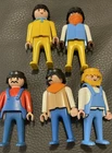 Vintage Playmobil 5 Figures 1974 Lot Of 5 Excellent