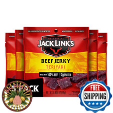 Jack Link's Beef Jerky Teriyaki Multipack Bags Flavorful Meat Snacks Lunches Rea