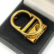 Christian dior boucle de ceinture logo CD métal couleur or vintage du Japon